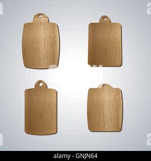 Brett zum Schneiden von Lebensmitteln, Vektor-Illustration. Stock Vektor