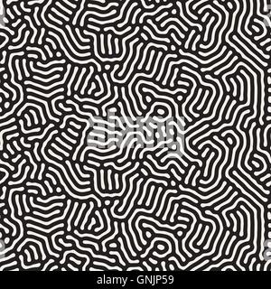 Vektor-nahtlose organische Linien Korallen-Muster Stock Vektor