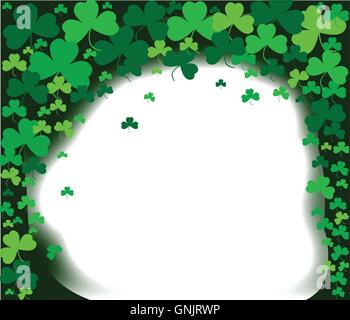 Shamrock Clover Hintergrund Stock Vektor