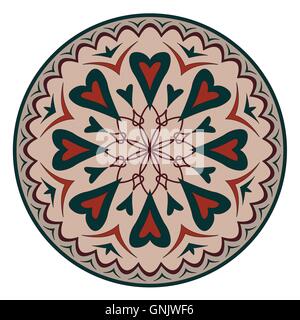 Vektor bunte Mandala. Stock Vektor