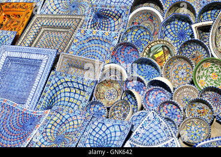 Afrika und Tunis bunte Keramik Stockfoto
