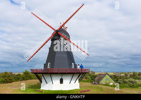 Sonderho Molle Windmühle für Windenergie auf Fano Insel - Fanø - Süd-Jütland, Dänemark Stockfoto