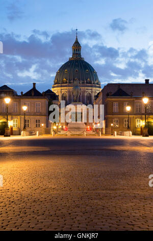 Königliche Schloss Amalienborg in Kopenhagen, Dänemark Stockfoto