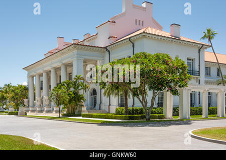 Flagler Museum, die ehemalige Palm Beach Villa Standardöl Magnat Henry Morrison Flagler. (USA) Stockfoto
