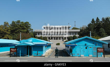 DMZ (Demilitarized Zone) an der Grenze zwischen Nord- und Südkorea, Panmunjeon, South Korea - Asien Stockfoto