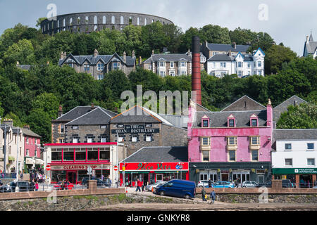 Blick auf Gebäude im zentralen Oban, Argyll and Bute, Scotland, United Kingdom Stockfoto