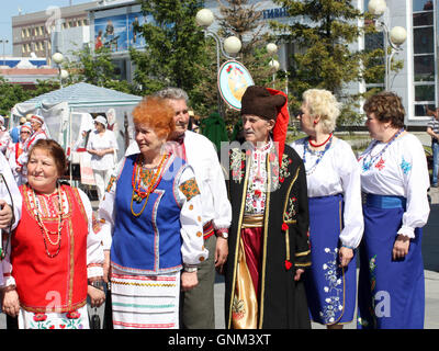 Festival der nationalen Kulturen Friendship Bridge Stockfoto