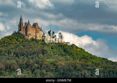 Burg Hohenzollern in Deutschland, Panoramablick Stockfoto