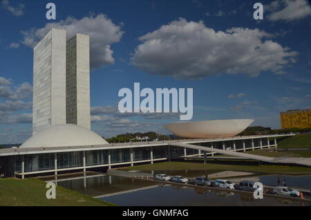 Plaza des brasilianischen Kongress Center der Regierung in Brasilia Hauptstadt von Brasilien Stockfoto