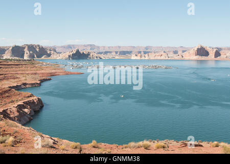 Glen-Canyon-Nationalpark, Grenze zwischen Arizona und Utah Stockfoto