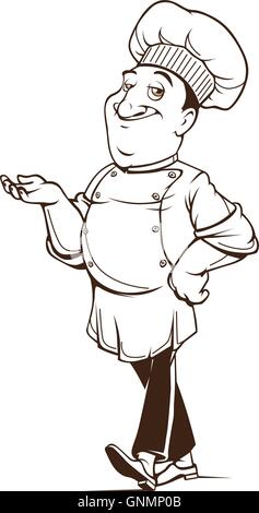Niedliche Koch Charakter Stock Vektor