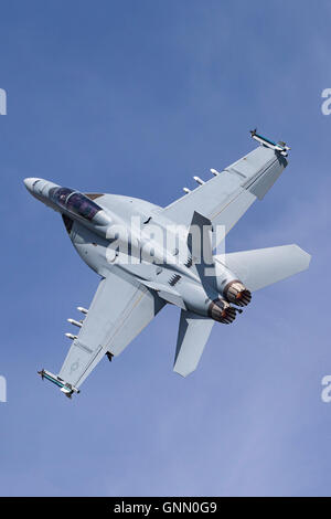 United States Navy Boeing F/A-18F Super Hornet multirole Kämpfer Flugzeuge. Stockfoto