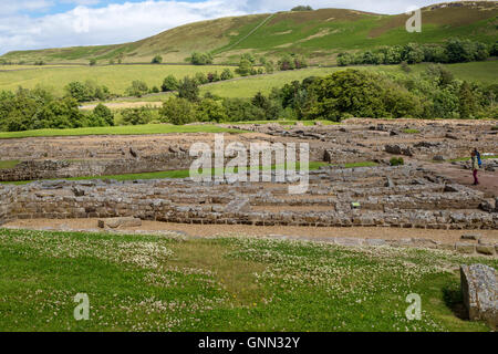 Northumberland, England, Vereinigtes Königreich.  Vindolanda Roman Fort. Stockfoto