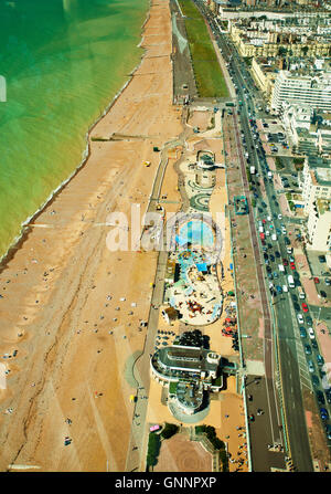 Blick von der i360 Brighton Passagier Pod. Stockfoto