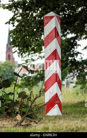 Gubin, Polen, Abgrenzung an der deutsch-polnischen Grenze Stockfoto