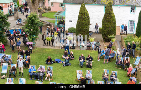 Musikfestival Festival Nr. 6 in Portmeirion Dorf, Gwynedd, Wales, UK Stockfoto