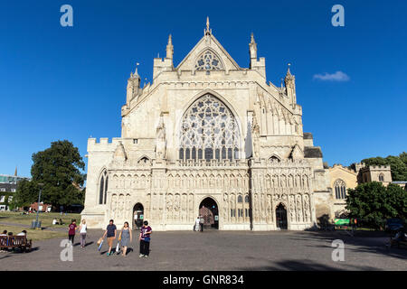 England Kathedrale Fassade Kathedrale, architektonische, Süd, historisches, Kirche, Erbe, Englisch, Architektur, gb, Land, Westen, Stockfoto