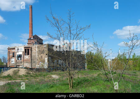 Berlin, Deutschland, Ruine der Eisfabrik Köpenicker unterwegs Stockfoto