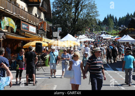 Foire Aux Vins in Notre-Dame de Bellecombe Stockfoto