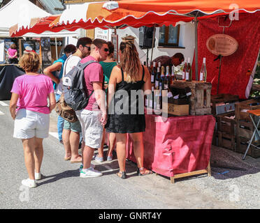 Foire Aux Vins in Notre-Dame de Bellecombe Stockfoto