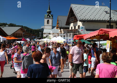 Foire Aux Vins in Notre-Dame de Bellecombe Stockfoto