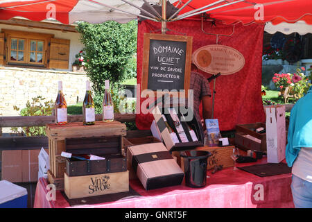 Foire Aux Vins in Notre-Dame de Bellecombe Stockfoto