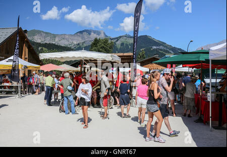 Foire Aux Vins in Notre-Dame de Bellecombe Stockfoto