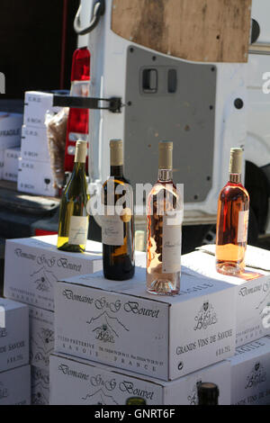 Foire Aux Vins in Notre-Dame de Bellecombe Stockfoto