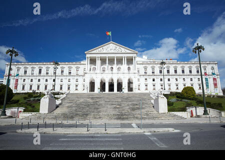 Lissabon, Portugal, das Parlamentsgebäude Palacio de Sao Bento Stockfoto