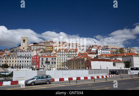 Lissabon, Portugal, Blick über Judiaria Stockfoto