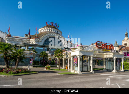 Casino von Evian-Les-Bains am Genfer See, Haute-Savoie. Frankreich. Stockfoto