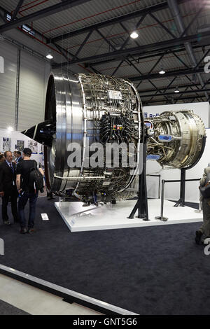 Schönefeld, Deutschland, Stand von der Triebwerkhersteller Rolls-Royce auf der ILA 2016 Stockfoto