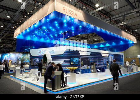 Schönefeld, Deutschland, Stand Roskosmos auf der ILA 2016 Stockfoto