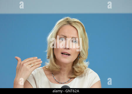 Berlin, Deutschland, Familienministerin Manuela Schwesig SPD Stockfoto