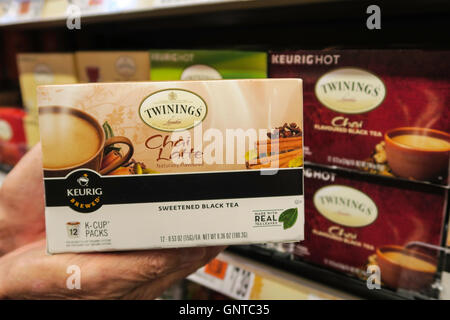 Twinings Tee bei Wegmans Lebensmittelgeschäft, Westwood, Massachusetts, USA Stockfoto