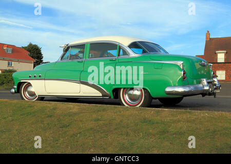 Buick acht Super, kultige Vintage U S A, amerikanische Automobil, Automobil Auto Salon der 1950er Jahre Oldtimer Autos Automobile Stockfoto