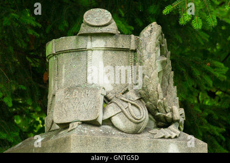 20. New Yorker Freiwilligen Regiment Denkmal, Antietam Staatsangehörig-Kirchhof, Maryland Stockfoto