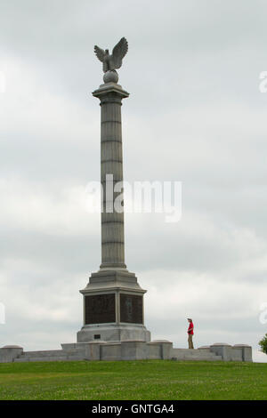 New York State Monument, Antietam National Battlefield, Maryland Stockfoto