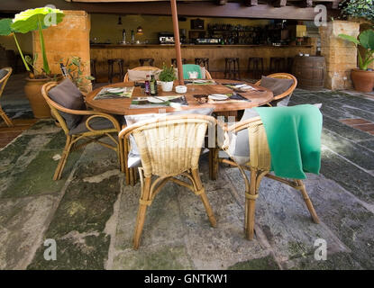 Kunst Cafe El Terreno in Palma De Mallorca, Balearen, Spanien am 4. April 2016. Stockfoto