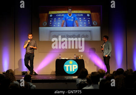 Talent Inspiration Programm (Tipp) Präsentation am ersten Tag der Schule Spiele 2016, Loughborough University. PRESSEVERBAND Foto. Bild Datum: Donnerstag, 1. September 2016. Stockfoto