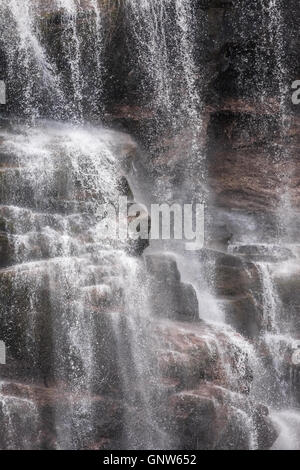 Gletscher Wasserfall an einem Fjord, Disko-Bucht-Grönland Stockfoto