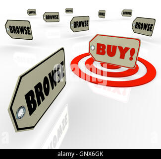 Kaufen Sie Preis beste Wahl viele Möglichkeiten einkaufen Stockfoto