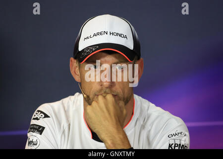 Monza, Italien. 01. Sep, 2016. Formel 1 Grand Prix von Italien, Fahrer an- und Pressekonferenz Tag. McLaren-Honda-Jenson Button-Gutschrift: Aktion Plus Sport/Alamy Live-Nachrichten Stockfoto