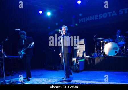 St. Paul, Minnesota, USA. 31. August 2016. Billy Bob Thornton auf der Bühne mit seiner Band die Boxmasters an der Minnesota State Fair. © Gina Kelly / Alamy Live News Stockfoto