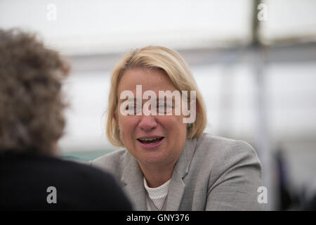 Ex-Leiter der Green Party of England and Wales, Natalie Bennett, abgebildet auf der 2016 Parteitag in Birmingham Stockfoto