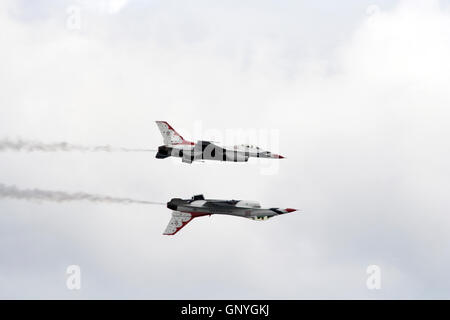 Chicago Air & Wasser zeigen 2016.  United States Air Force Thunderbirds Stockfoto