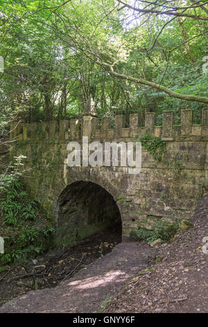 Sapperton Kanal Tunnel 'Daneway Eingang' auf der Themse und Severn Kanal, Gloucestershire, England, UK Stockfoto