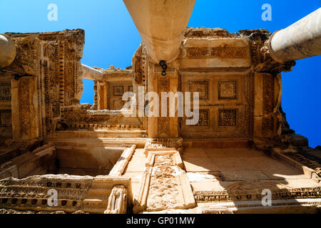 Celsus Bibliothek in Ephesus Stockfoto