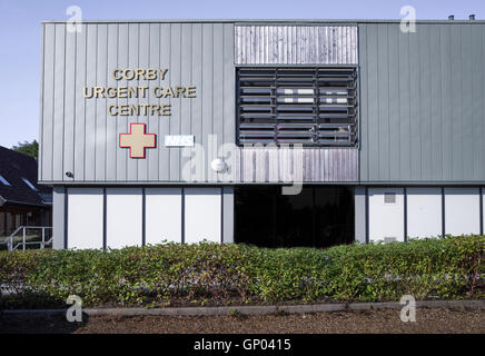 Corby Notfallambulanz Zentrum Stockfoto