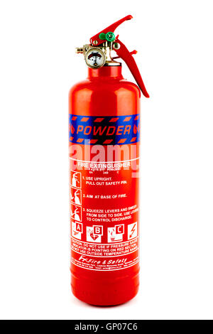 Roten Feuerlöscher Stockfoto
